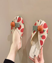 Load image into Gallery viewer, DIY Strawberry Print Splicing Slide Sandals Cotton Fabric