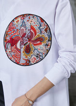 Load image into Gallery viewer, DIY White Asymmetrical Embroidered Cotton Blouses Spring