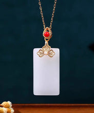 Load image into Gallery viewer, DIY White Copper Overgild Jade Enamel Butterfly Pendant Necklace