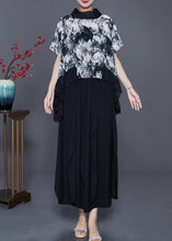 Load image into Gallery viewer, DIY White Tie Dye Low High Design Chiffon Two Pieces Set Summer