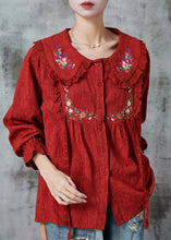 Load image into Gallery viewer, Diy Mulberry Embroidered Patchwork Cotton Tops Spring