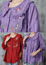 Load image into Gallery viewer, Diy Mulberry Embroidered Patchwork Cotton Tops Spring