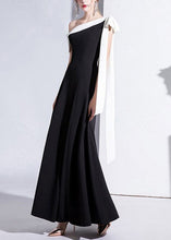 Load image into Gallery viewer, Elegant Black One Shoulder Party Dress Summer