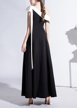 Load image into Gallery viewer, Elegant Black One Shoulder Party Dress Summer