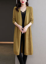 Load image into Gallery viewer, Elegant Matcha Colour V Neck Pockets Long Ice Size Knit Cardigans Long Sleeve