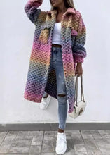 Load image into Gallery viewer, European And American Style Pink Peter Pan Collar Pockets Woolen Coat Fall