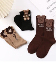 Load image into Gallery viewer, Fashion 3D Pattern Spring and Autumn Style Mid Calf Socks