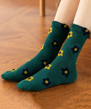 Load image into Gallery viewer, Fashion Floral Jacquard Cotton Mid Calf Socks