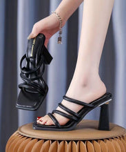 Load image into Gallery viewer, Fashion Green Peep Toe Sandals High Heel Faux Leather