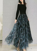 Load image into Gallery viewer, Fashion Green Print Elastic Waist Loose Tulle Skirt Spring