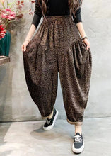 Load image into Gallery viewer, Fashion Leopard Print Draping High Waist Wide Leg Pants