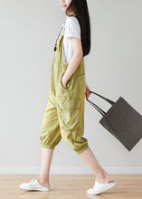 Load image into Gallery viewer, Fashion Light Green Oversized Pockets Cotton Jumpsuits Spring