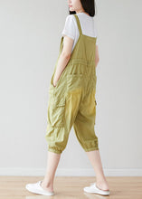 Load image into Gallery viewer, Fashion Light Green Oversized Pockets Cotton Jumpsuits Spring