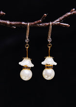 Load image into Gallery viewer, Fashion White Pearl Zircon Drop Earrings