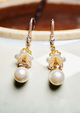 Load image into Gallery viewer, Fashion White Pearl Zircon Drop Earrings