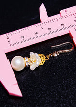 Load image into Gallery viewer, Fashion White Pearl Zircon Drop Earrings