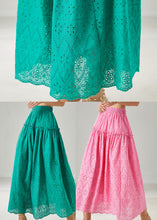 Load image into Gallery viewer, Fine Rose Ruffled Hollow Out Cotton Skirt Summer