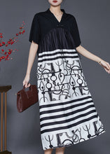 Load image into Gallery viewer, Fine White Tasseled Print Silk Vacation Dresses Summer