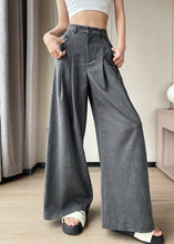 Load image into Gallery viewer, Floral Grey Pockets High Waist Spandex Pants Summer