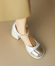 Load image into Gallery viewer, French Black Splicing Buckle Strap Chunky Sandals