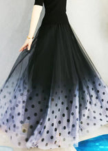 Load image into Gallery viewer, French Gradient Color High Waist Exra Large Hem Tulle Skirts Spring