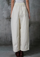 Load image into Gallery viewer, French Milk White Oversized Cotton Harem Pants Trousers Summer