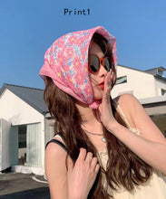 Load image into Gallery viewer, French Versatile Printed Beach Sunshade Headscarf