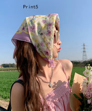 Load image into Gallery viewer, French Versatile Printed Beach Sunshade Headscarf