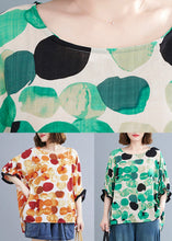 Load image into Gallery viewer, Green O-Neck Cozy Top Short Sleeve