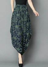 Load image into Gallery viewer, Green Print High Waist Wide Leg Pants