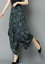 Load image into Gallery viewer, Green Print High Waist Wide Leg Pants