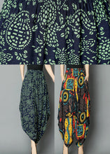 Load image into Gallery viewer, Green Print High Waist Wide Leg Pants