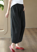 Load image into Gallery viewer, Handmade Green Pockets Elastic Waist Linen Lantern Pants Summer