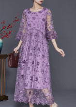 Load image into Gallery viewer, Handmade Purple Embroidered Tulle Dress Bracelet Sleeve