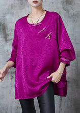 Load image into Gallery viewer, Handmade Rose Print Silk Oriental Blouse Top Summer