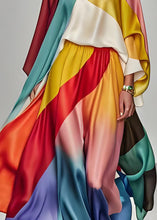 Load image into Gallery viewer, Italian Colorblock Tops And Pants Silk Two Piece Suit Set Summer