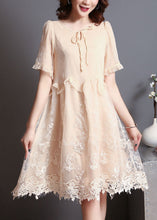 Load image into Gallery viewer, Italian Rose Embroidered Patchwork Silk Party Dress Summer