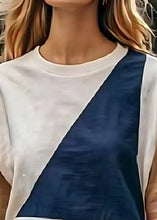 Load image into Gallery viewer, Italian White Oversized Patchwork Linen Beach Vest Summer