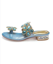 Load image into Gallery viewer, Lake Blue Boutique Zircon Peep Toe Slide Sandals