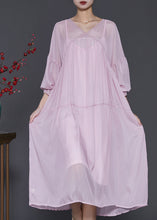 Load image into Gallery viewer, Light Purple Chiffon Dress Two Pieces Set Oversized Lantern Sleeve