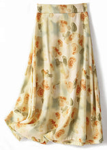 Load image into Gallery viewer, Loose Apricot Print High Waist Cotton Skirts Summer