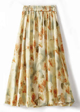 Load image into Gallery viewer, Loose Apricot Print High Waist Cotton Skirts Summer