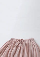 Load image into Gallery viewer, Loose Pink Drawstring Lace Linen Skirt Summer