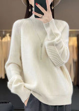 Load image into Gallery viewer, Loose Purple Turtleneck Cozy Cotton Knit Sweaters Long Sleeve