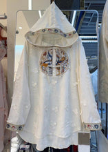 Load image into Gallery viewer, Loose White Hooded Embroidered Button Cotton Top Summer