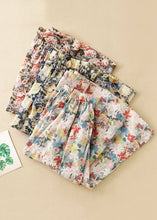 Load image into Gallery viewer, Loose Yellow Print Elastic Waist Cotton Skirt Summer