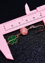 Load image into Gallery viewer, Lucky Green Four Leaf Clover Gilding Drop Earrings