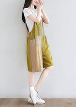 Load image into Gallery viewer, Modern Colorblock Pockets Patchwork Cotton Jumpsuit Summer