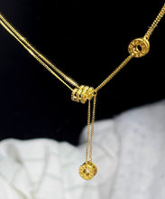 Load image into Gallery viewer, Modern Gold Stainless Steel Overgild TasselPendant Necklace