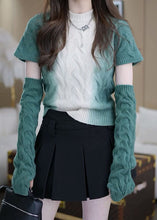 Load image into Gallery viewer, Modern Green Gradient Color Silm Fit Knit Sweater Tops Winter